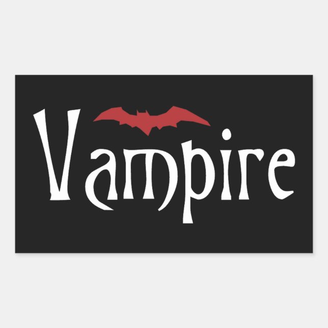 Vampire Rectangular Sticker (Front)
