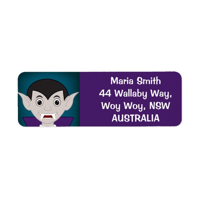 Vampire Return Address Label (Front)