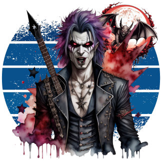 Vampire Rocker Poster