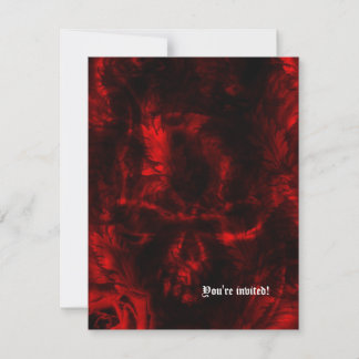 Vampire Roses Goth Wedding Invitation