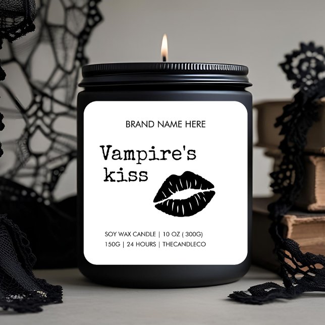 Vampire’s Kiss Candle Label – Gothic Halloween (Creator Uploaded)