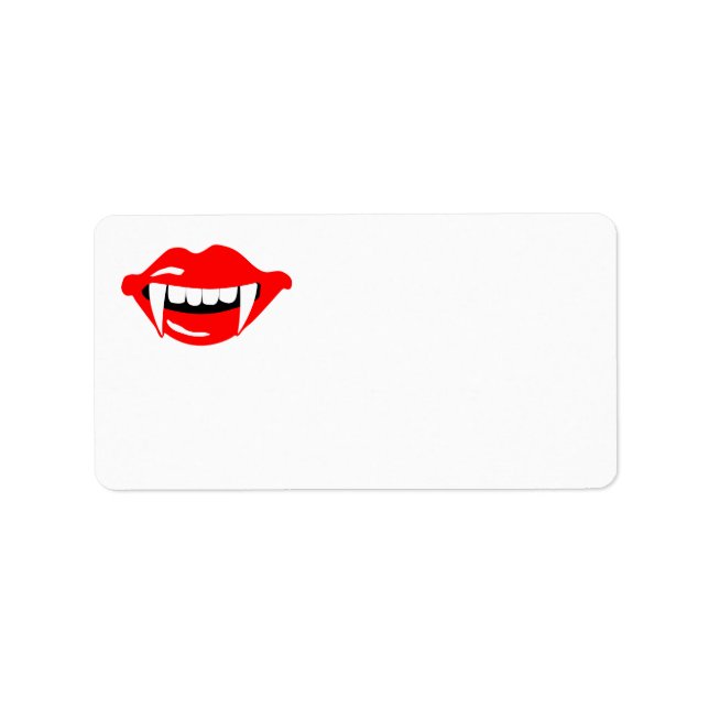 Vampire’s mouth label (Front)