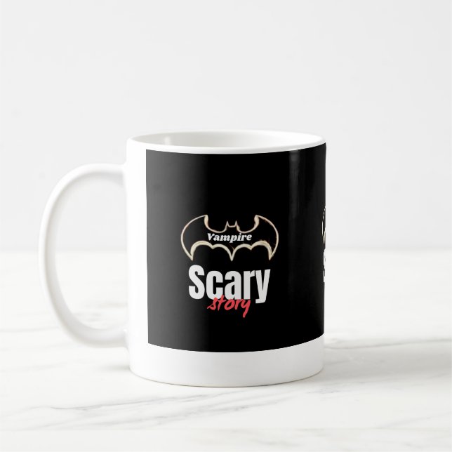 Vampire Scary Story Coffee Mug (Left)