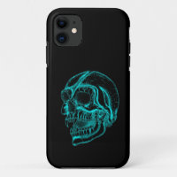 Vampire skull black and green Design