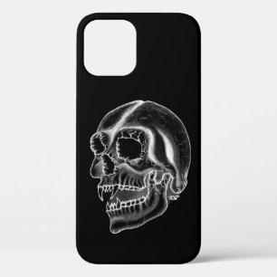 Vampire skull black and white Design iPhone 12 Pro Case