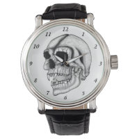 Vampire Skull black and white Design