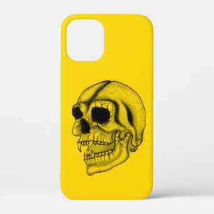 Vampire skull black and yellow Design iPhone 12 Mini Case