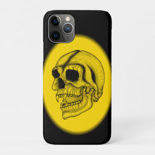 Vampire skull black and yellow Design iPhone 11 Pro Case