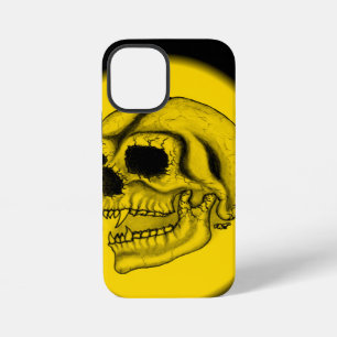 Vampire skull black and yellow Design iPhone Case