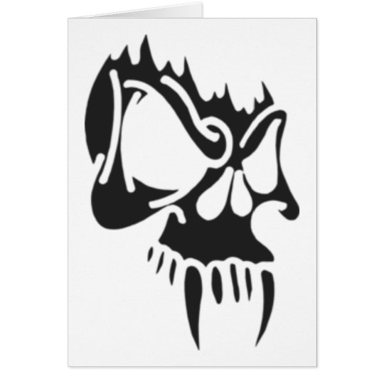 Vampire Skull Card