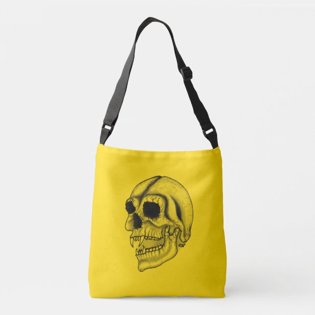 Vampire Skull Crossbody Bag (Back)