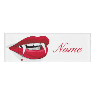 Vampire Smile Thunder_Cove Name Tag