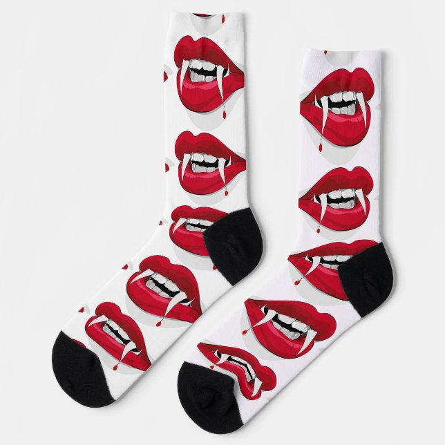 Vampire Smile Thunder_Cove Socks (Left)