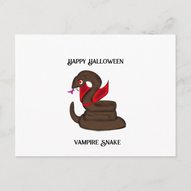 Vampire snake mug postcard (Front)
