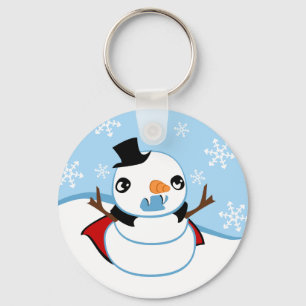Vampire Snowman Key Ring