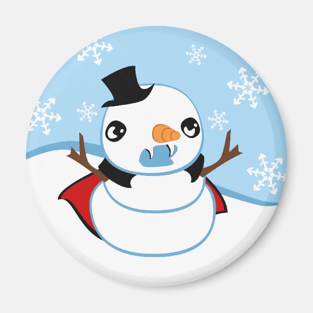 Vampire Snowman Magnet (Front)
