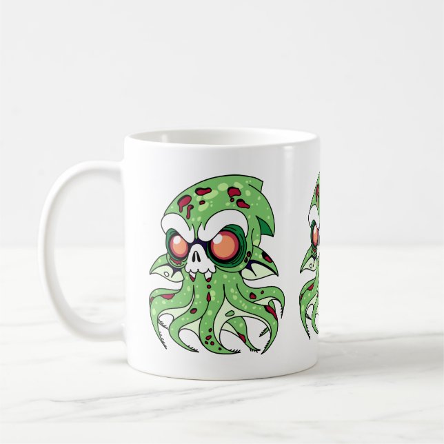 Vampire Squid Zombie Coffee Mug (Left)