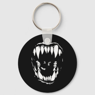 Vampire Teeth Fangs Gothic Horror Halloween Grunge Key Ring