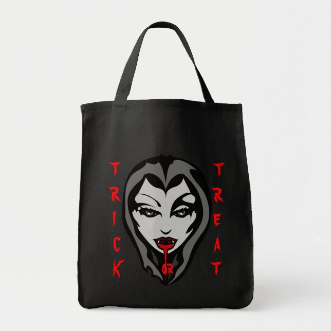 Vampire Tote Bag Halloween Vampire Bag (Front)