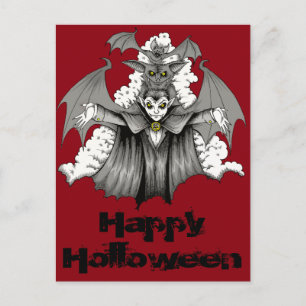 Vampire Transformation Postcard