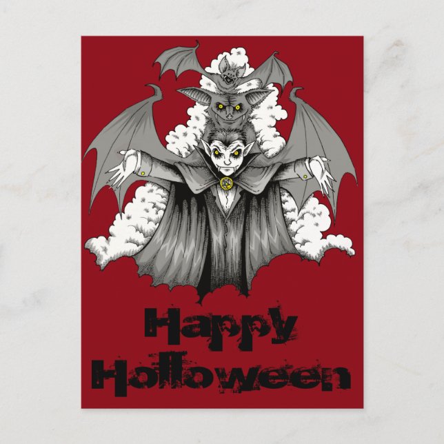 Vampire Transformation Postcard (Front)