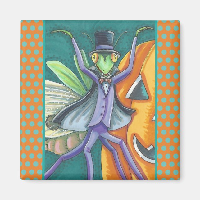 VAMPIRE TRANSYLVANIA PRAYING MANTIS MAGNET Square (Front)