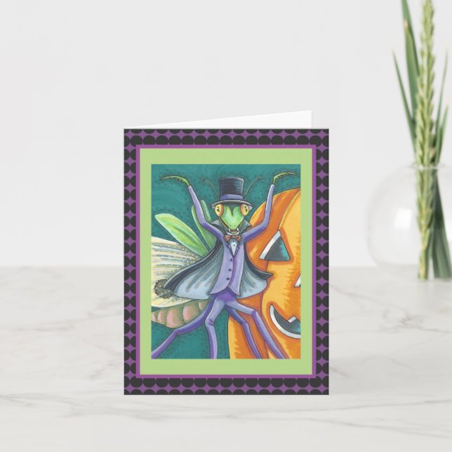 VAMPIRE TRANSYLVANIA PRAYING MANTIS NOTE CARD Blnk (Front)
