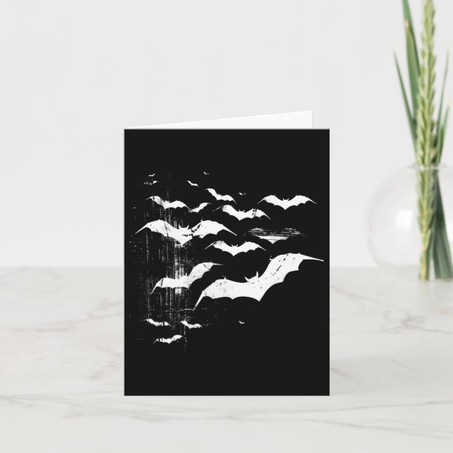 Vampire Ts Horror Spooky Scary Halloween Goth Aest Card (Front)