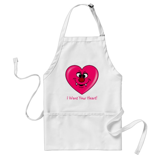 Vampire Valentine: Give your heart to me Standard Apron (Front)