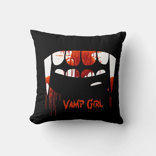 Vampire Vamp Girl Women's Pillow (Front)