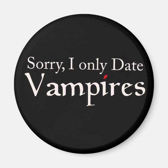 Vampire Vampires Fan Halloween Magnet (Front)