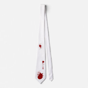 Vampire, werewolf, cannibal blood drips tie