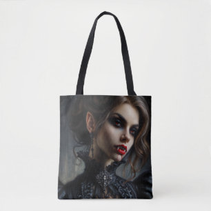 Vampire Woman Gothic Fantasy Tote Bag