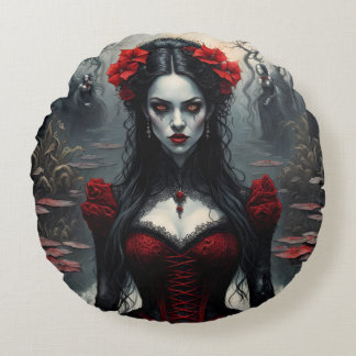 Vampire women and suga skull,2 design on 1  pillow