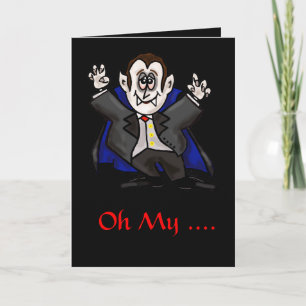 Vampire "You Had Me At Neck" Halloween Card