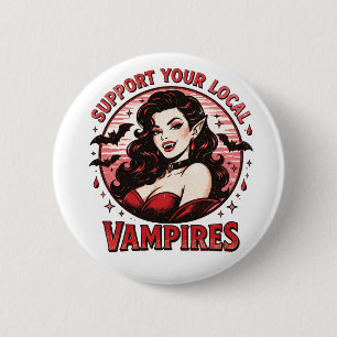 Vampires 6 Cm Round Badge
