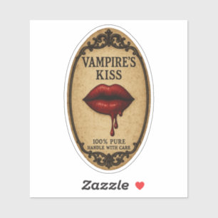 Vampire's Kiss - Bloody Lips Apothecary Label