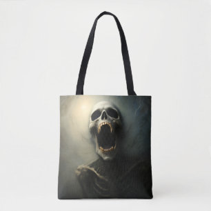 Vampire's Scream - Gothic Horror Art Tote Bag