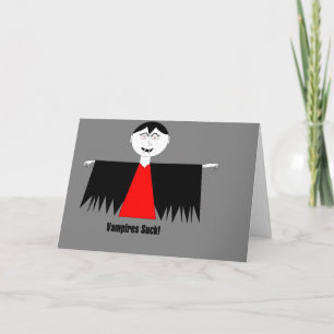 "Vampires Suck!" Birthday Card