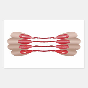 Vampirfinger V.2 Rectangular Sticker