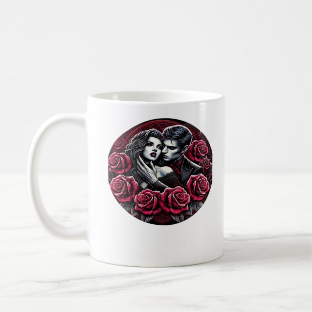 Vampiric Gothic Romance – Till Death Do Us In Clas Coffee Mug (Left)