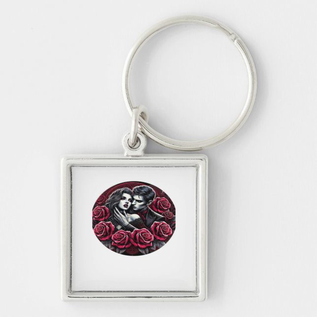 Vampiric Gothic Romance – Till Death Do Us In Clas Key Ring (Front)