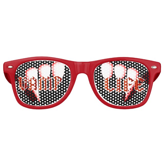 Vamplife Vampire Fangs Retro Sunglasses (Front)