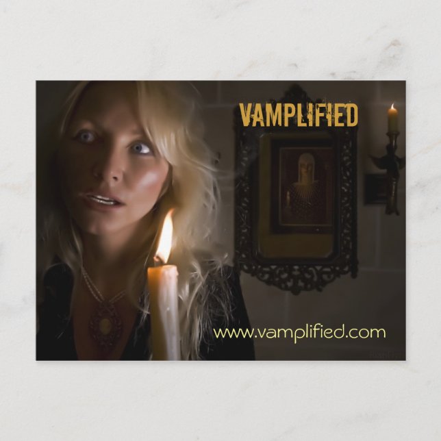 Vamplified, www.vamplified.com postcard (Front)