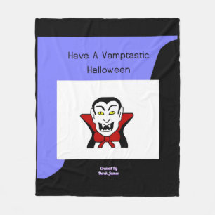Vamptastic Halloween Medium Fleece Blanket