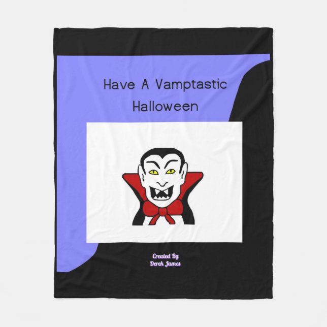 Vamptastic Halloween Medium Fleece Blanket (Front)