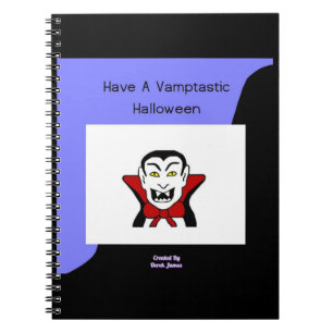 Vamptastic Halloween Spiral Photo Notebook