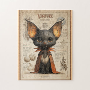 Vampurr: Cat Vampire Creature Jigsaw Puzzle