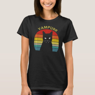 Vampurr Cat Vampire Teeth Cat Halloween Costume Vi T-Shirt