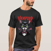 Vampurr Funny Vampire Cat Halloween 